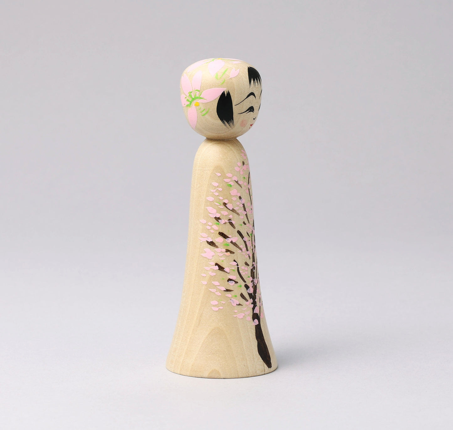 HIRAGA, Teruyuki 平賀輝幸 |Sakura no Ki-cherry blossom tree kokeshi - 桜の木こけし | Sakunami style 作並系