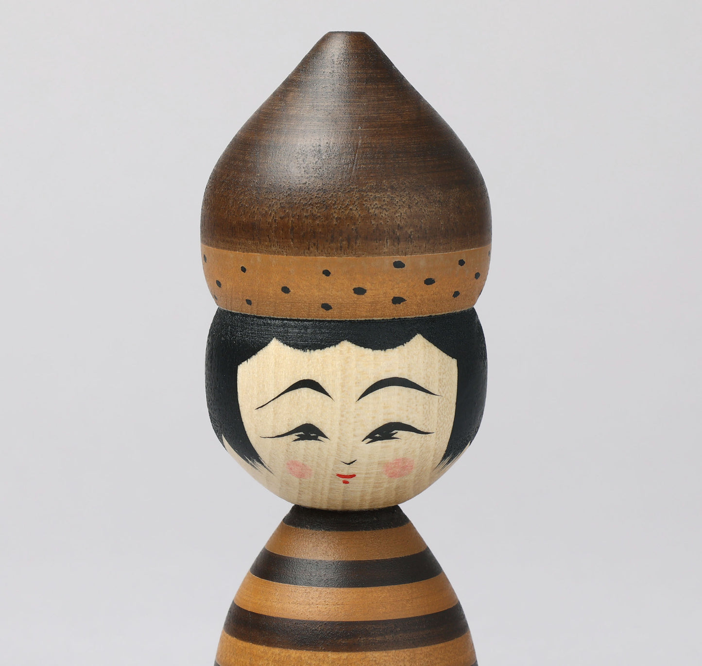 HIRAGA, Teruyuki 平賀輝幸 | Chestnut kokeshi - 栗こけし | Sakunami style 作並系, from Japan