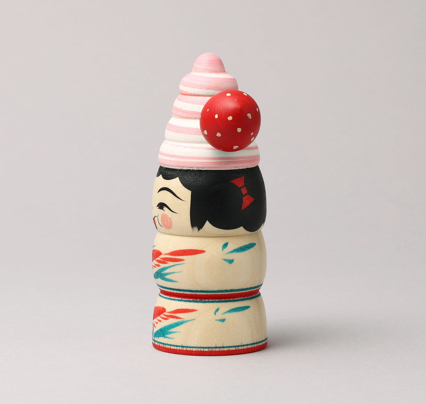 HIRAGA, Teruyuki 平賀輝幸 | Ice cream kokeshi - ソフトクリームこけし | Sakunami style 作並系