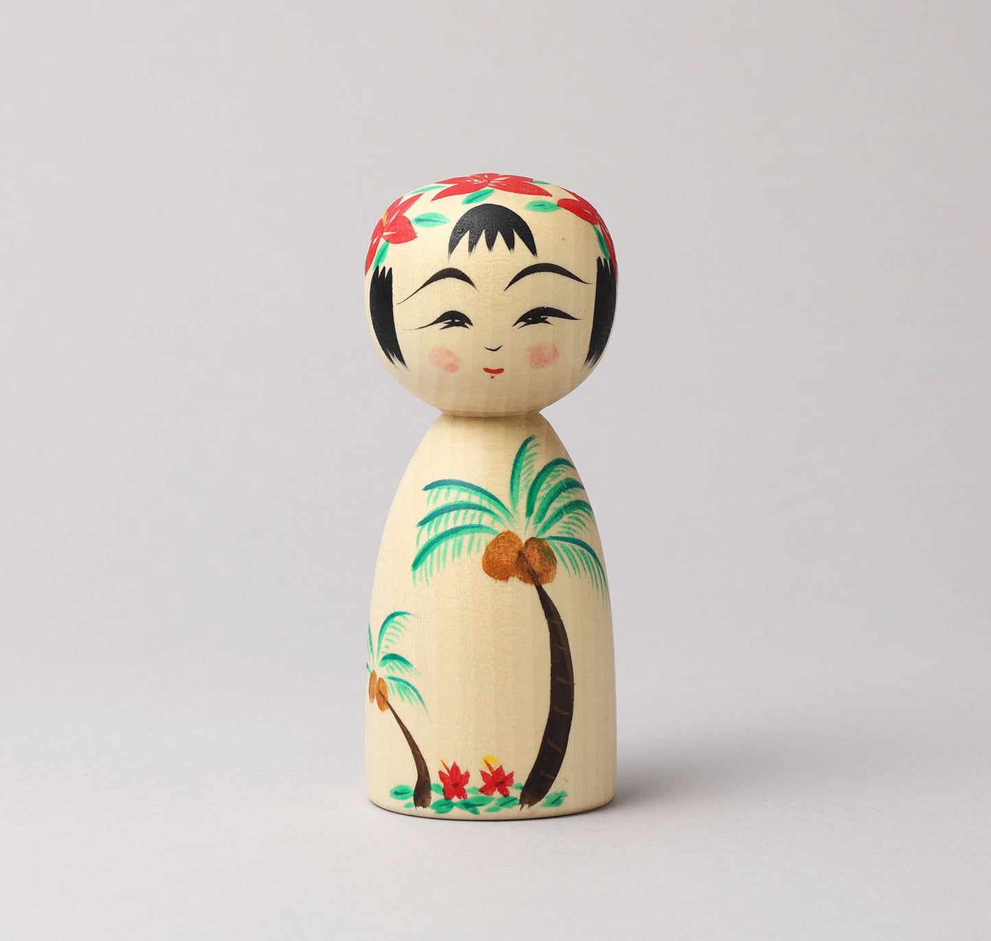 HIRAGA, Teruyuki 平賀輝幸 | Palm tree kokeshi - ヤシの木こけし | Sakunami style 作並系