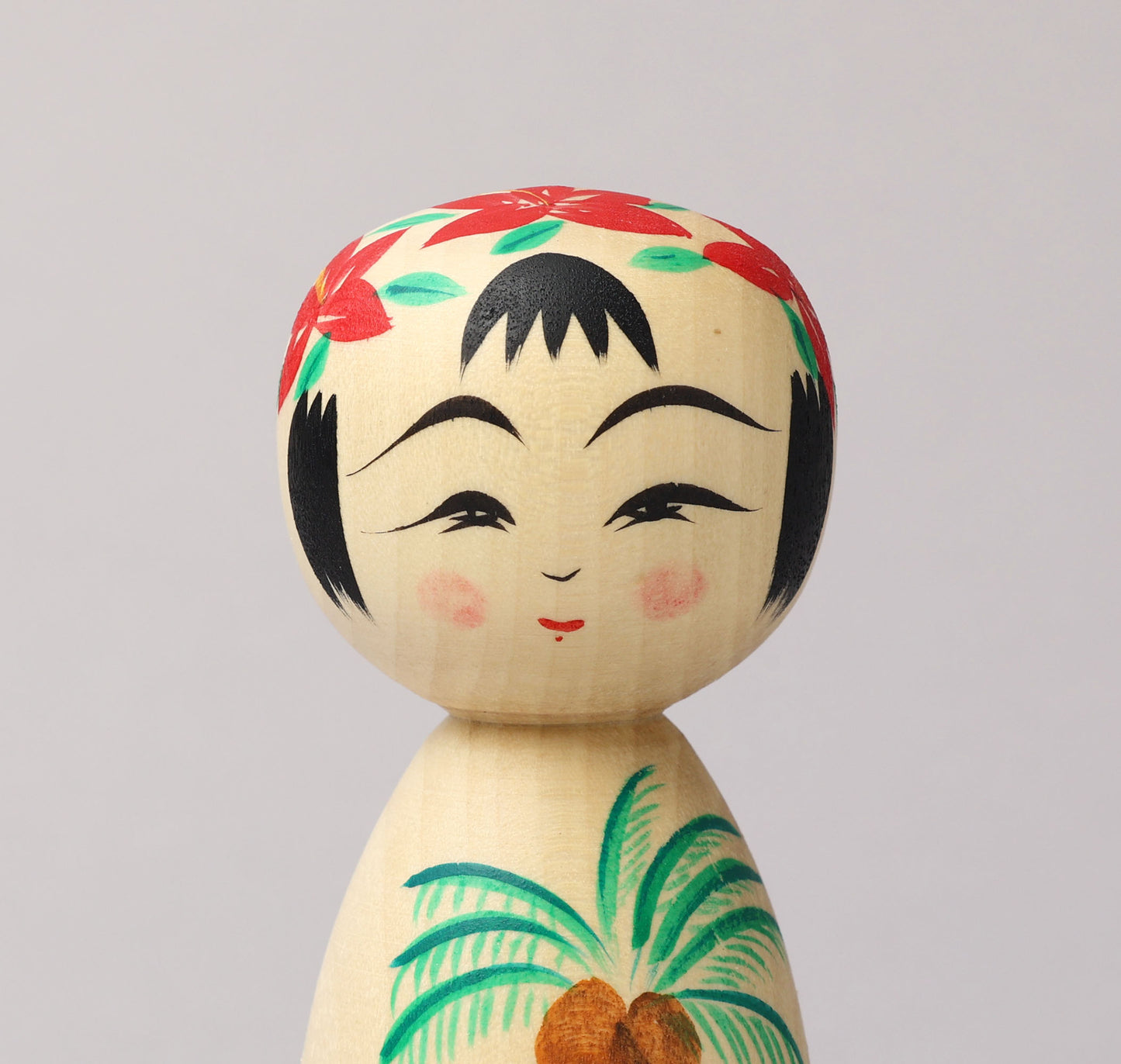 HIRAGA, Teruyuki 平賀輝幸 | Palm tree kokeshi - ヤシの木こけし | Sakunami style 作並系