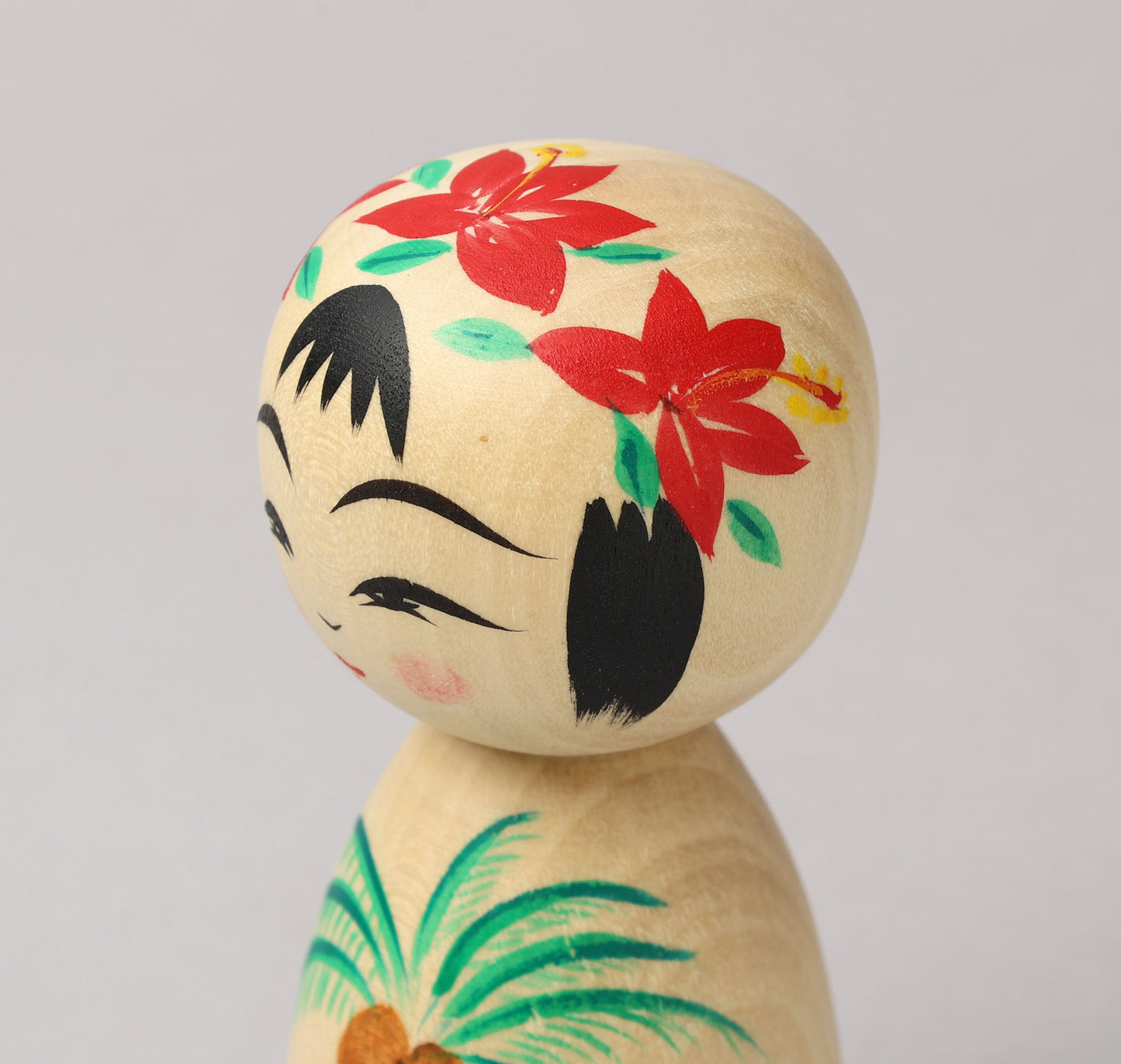 HIRAGA, Teruyuki 平賀輝幸 | Palm tree kokeshi - ヤシの木こけし | Sakunami style 作並系