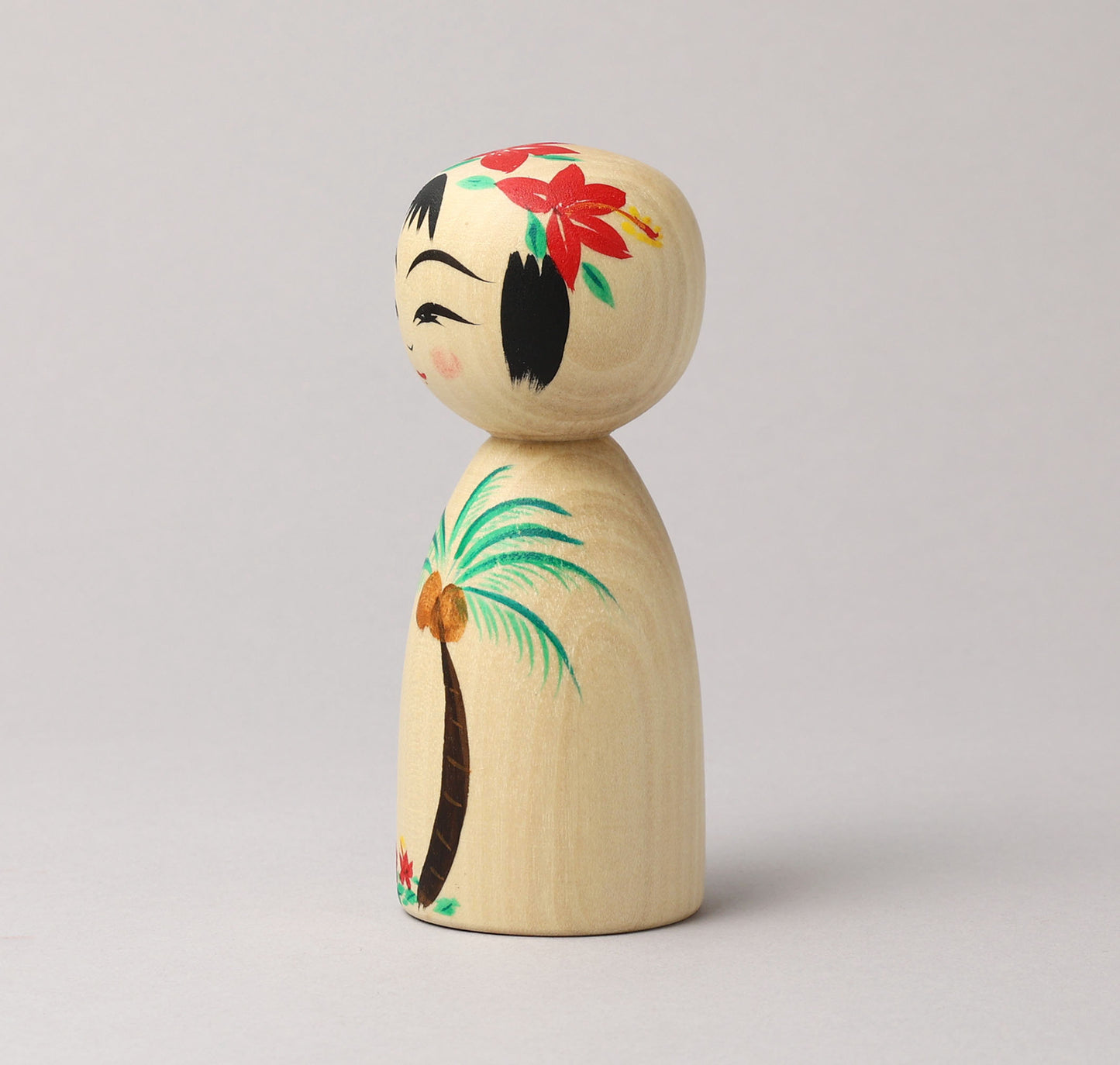 HIRAGA, Teruyuki 平賀輝幸 | Palm tree kokeshi - ヤシの木こけし | Sakunami style 作並系