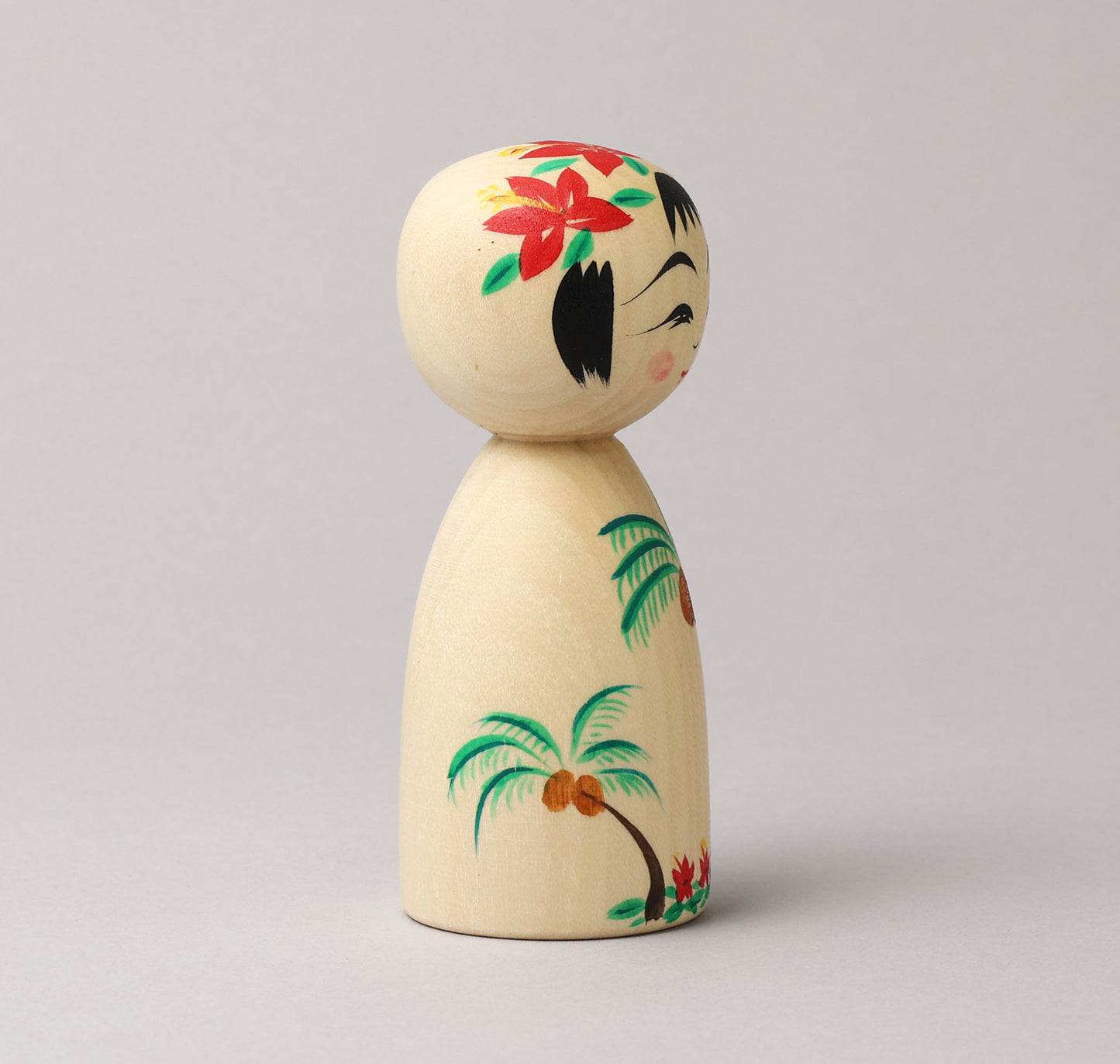 HIRAGA, Teruyuki 平賀輝幸 | Palm tree kokeshi - ヤシの木こけし | Sakunami style 作並系