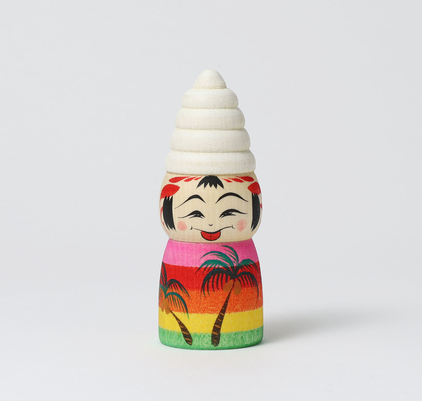 HIRAGA, Teruyuki 平賀輝幸 | Ice cream kokeshi - ソフトクリームこけし | Sakunami style 作並系