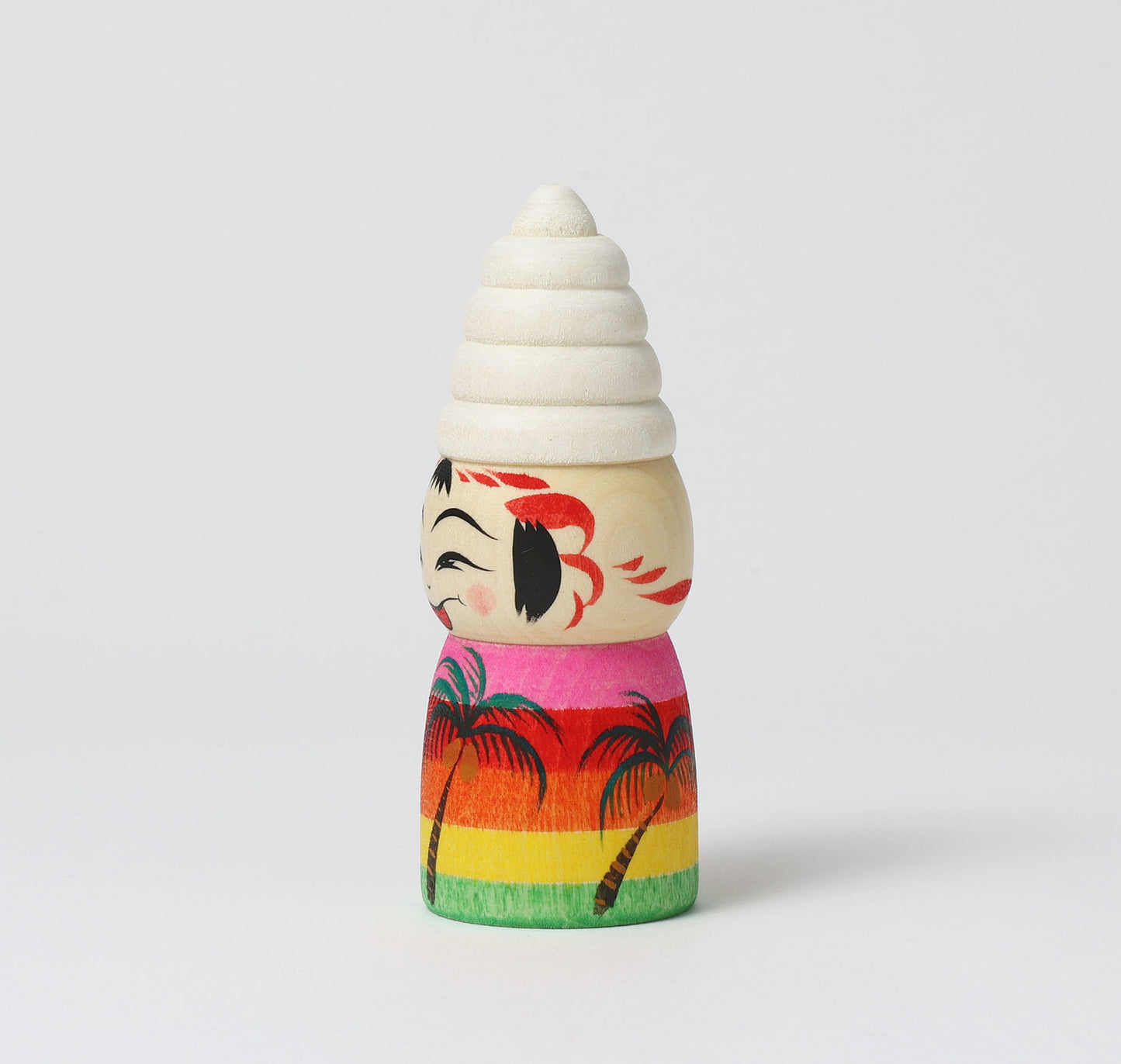 HIRAGA, Teruyuki 平賀輝幸 | Ice cream kokeshi - ソフトクリームこけし | Sakunami style 作並系