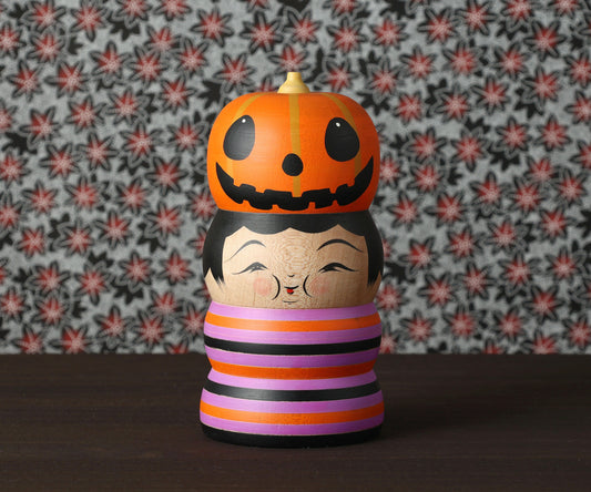 HIRAGA, Teruyuki 平賀輝幸 | Halloween kokeshi - ハロウィンこけし | Sakunami style 作並系