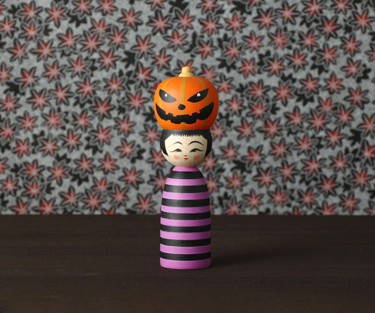 HIRAGA, Teruyuki 平賀輝幸 | Halloween kokeshi - ハロウィンこけし | Sakunami style 作並系