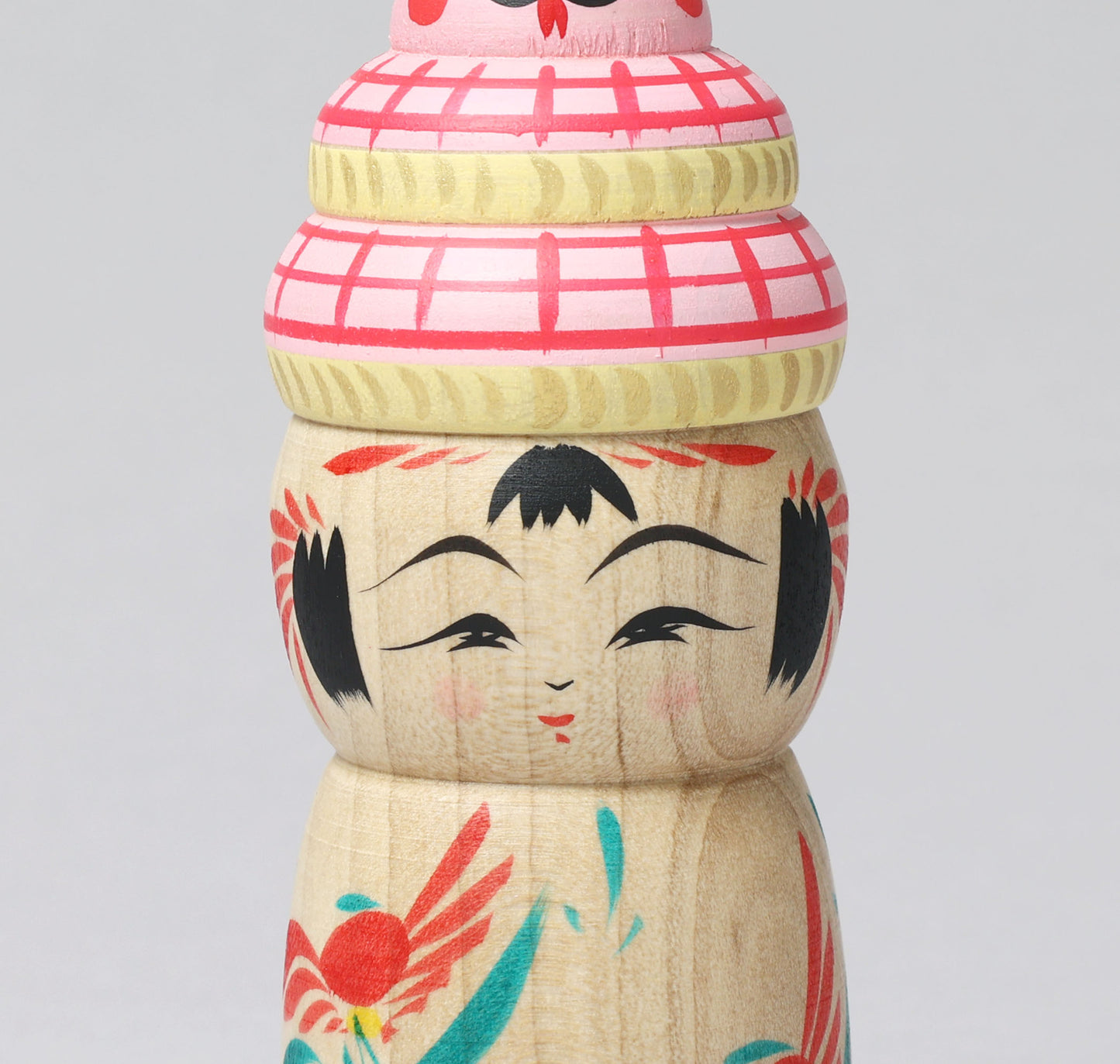 a-New Year kokeshi doll 'zodiac animal kagamimochi' | HIRAGA, Teruyuki 平賀輝幸 | 干支 鏡餅こけし | Sakunami style 作並系 | 12cm in height