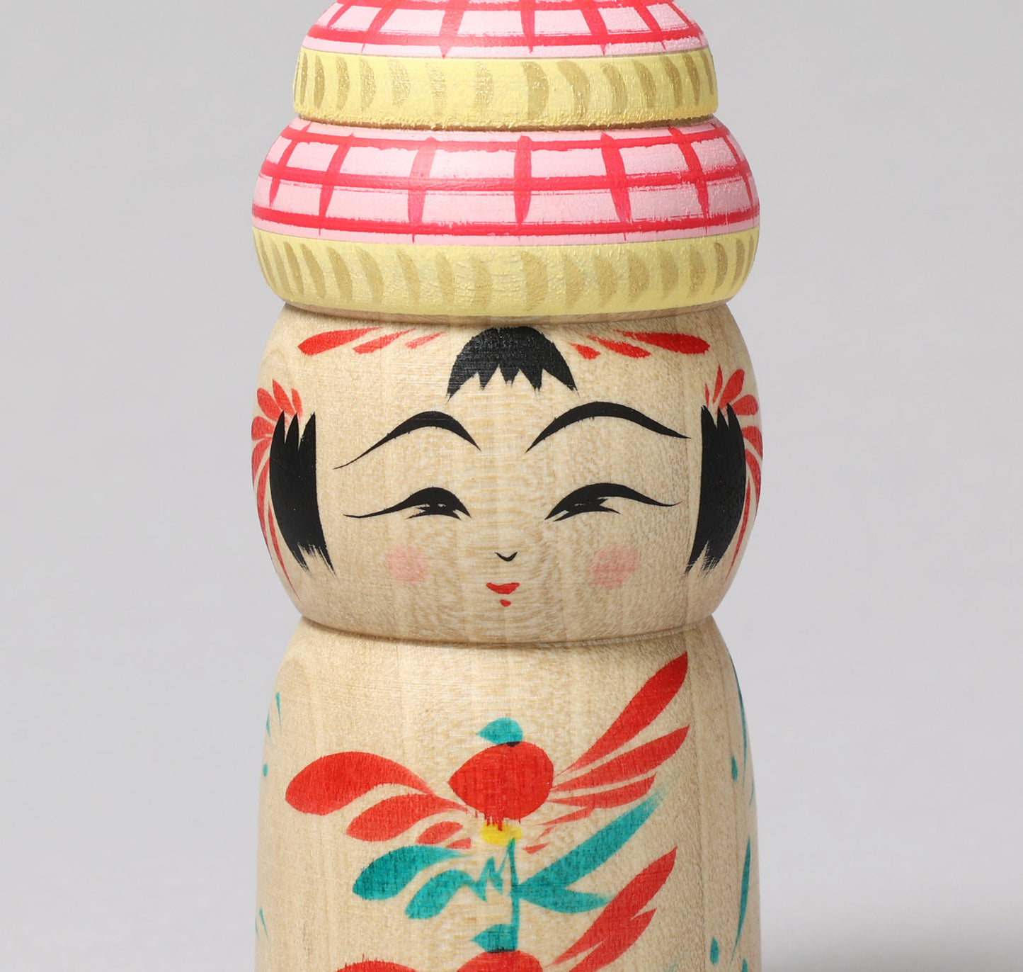 a-New Year kokeshi doll 'zodiac animal kagamimochi' | HIRAGA, Teruyuki 平賀輝幸 | 干支 鏡餅こけし | Sakunami style 作並系 | 12cm in height