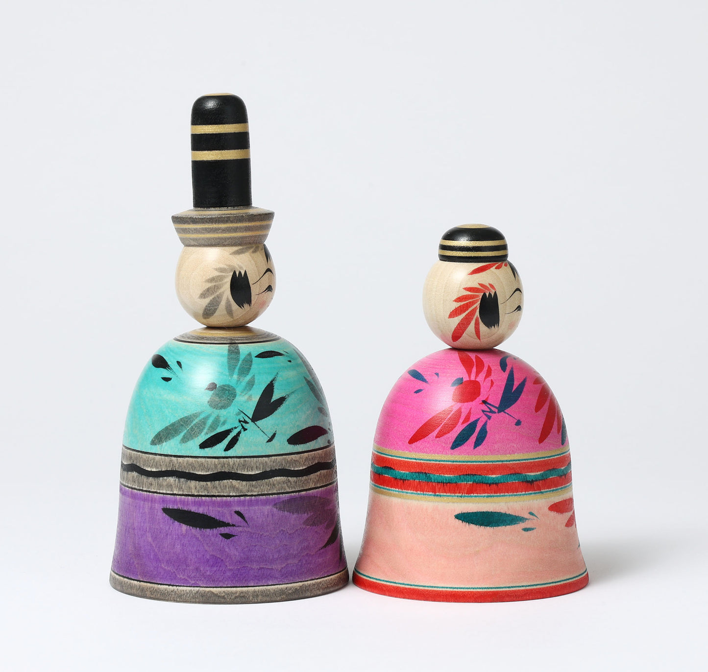 Hina kokeshi doll 雛こけし| HIRAGA, Teruyuki 平賀輝幸 | Sakunami style 作並系 | 17.5cm in height