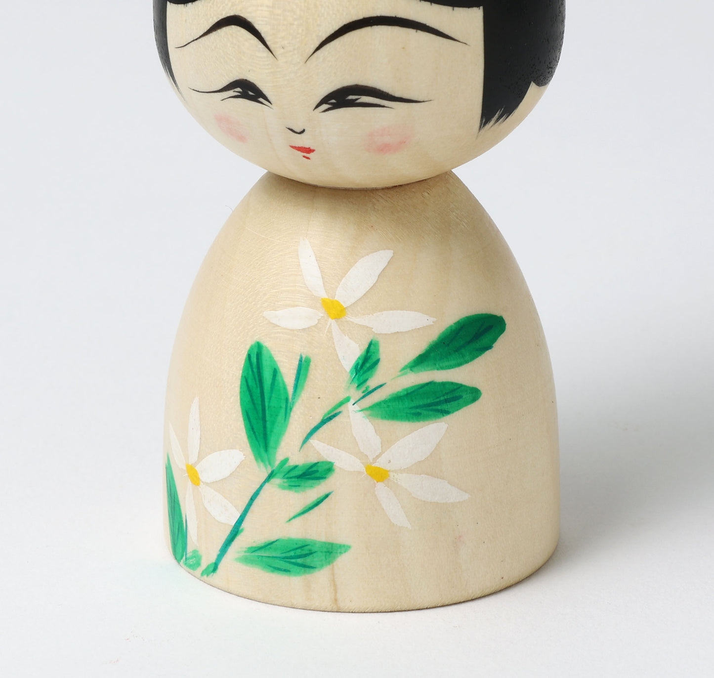 HIRAGA, Teruyuki 平賀輝幸工人 | Tabekake-half eaten kokeshi doll 食べかけこけし |  Sakunami style 作並系 | 12cm in height