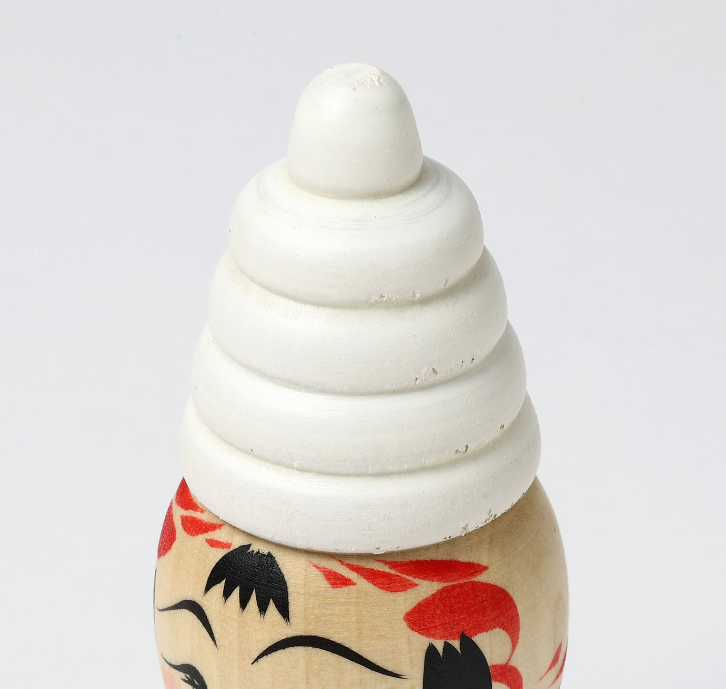 HIRAGA, Teruyuki 平賀輝幸工人 | Soft-serve ice cream kokeshi doll ソフトクリームこけし |  Sakunami style 作並系 | 12cm in height