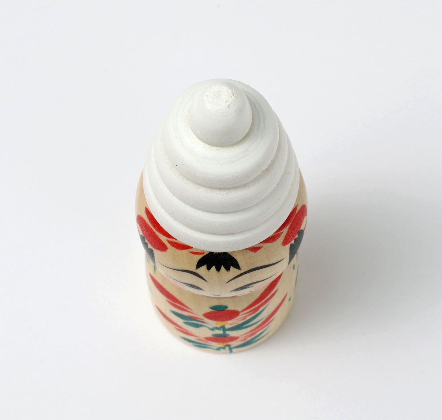 HIRAGA, Teruyuki 平賀輝幸工人 | Soft-serve ice cream kokeshi doll ソフトクリームこけし |  Sakunami style 作並系 | 12cm in height