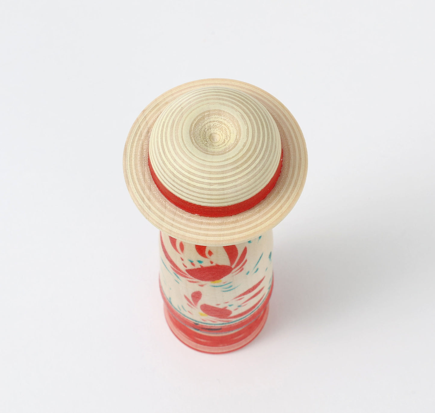 HIRAGA, Teruyuki 平賀輝幸工人 | Boushi-hat kokeshi doll 帽子こけし |  Sakunami style 作並系 | 13cm in height