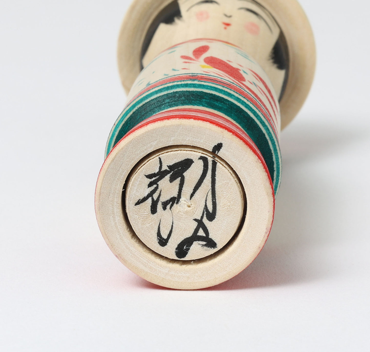 HIRAGA, Teruyuki 平賀輝幸工人 | Boushi-hat kokeshi doll 帽子こけし |  Sakunami style 作並系 | 13cm in height