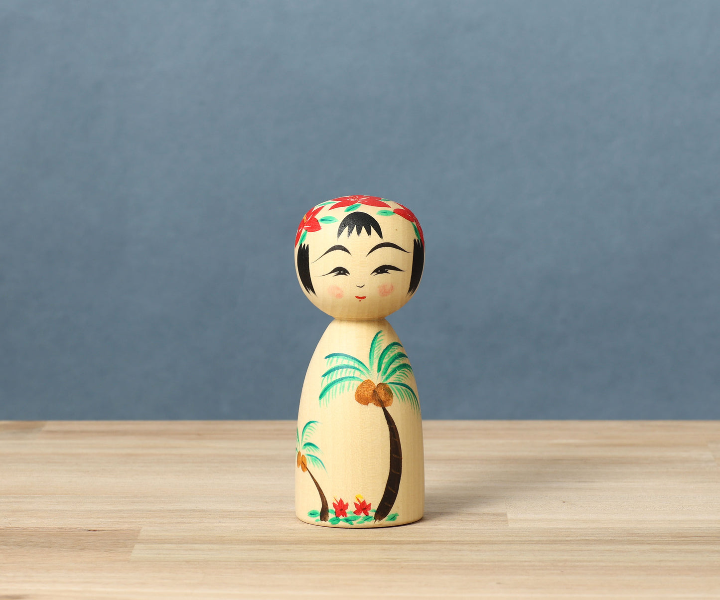 HIRAGA, Teruyuki 平賀輝幸 | Palm tree kokeshi - ヤシの木こけし | Sakunami style 作並系