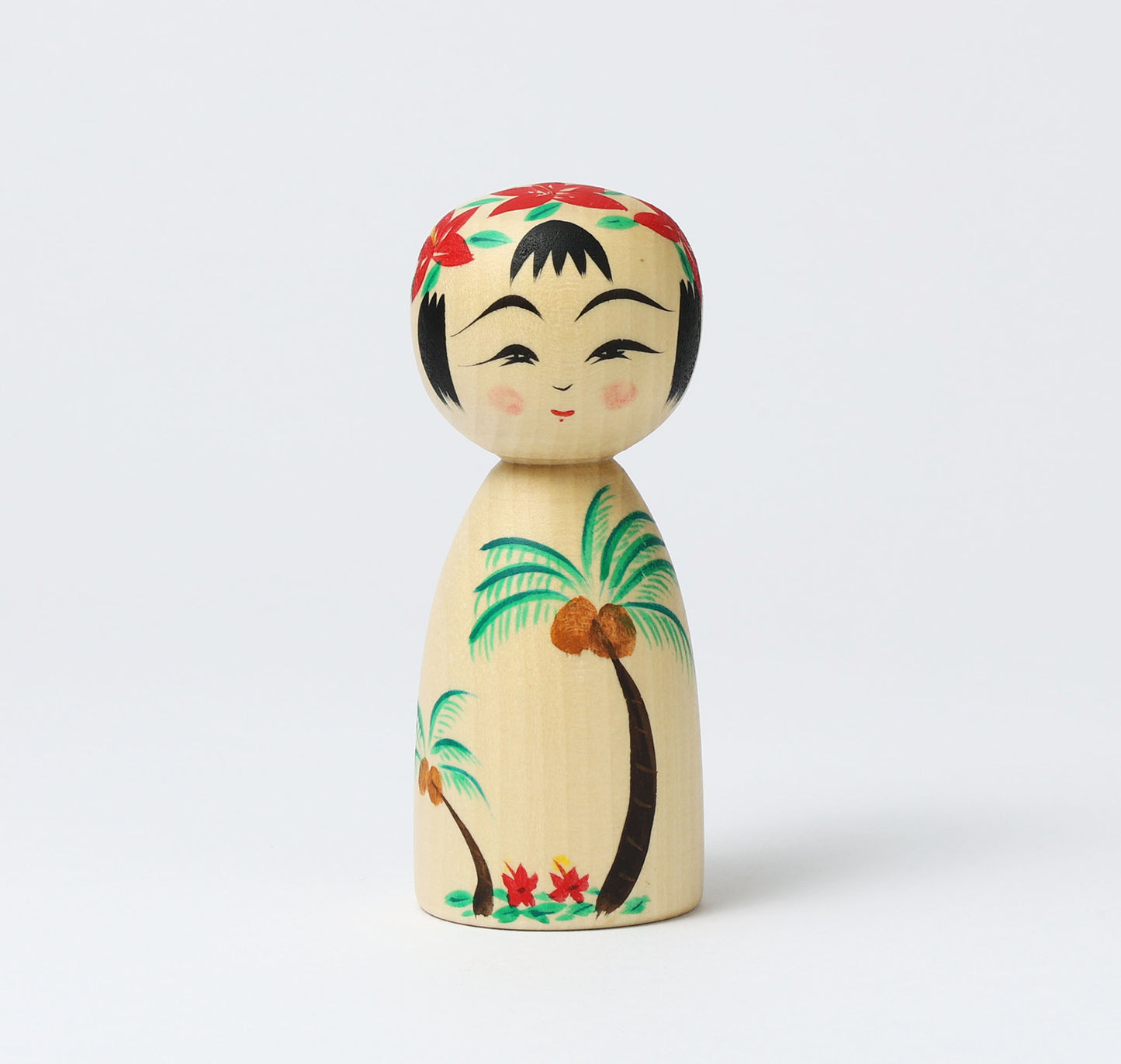 HIRAGA, Teruyuki 平賀輝幸 | Palm tree kokeshi - ヤシの木こけし | Sakunami style 作並系