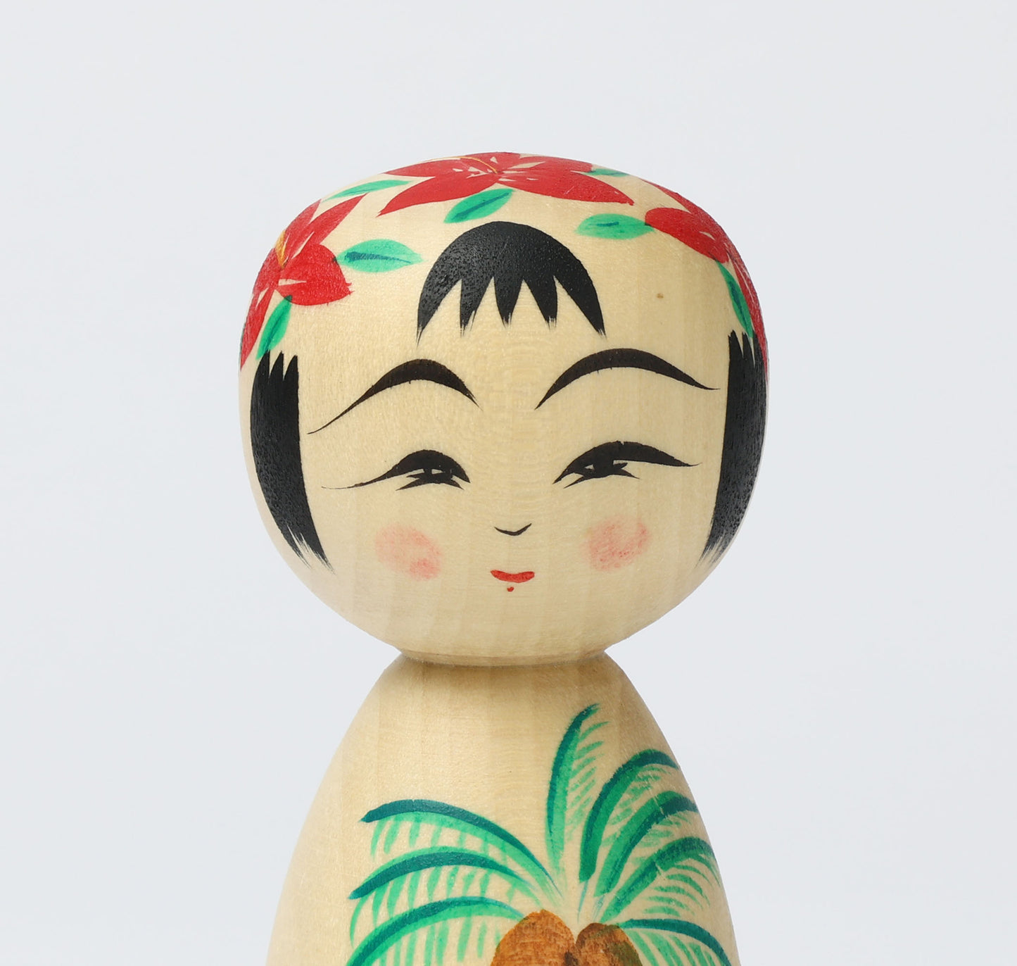 HIRAGA, Teruyuki 平賀輝幸 | Palm tree kokeshi - ヤシの木こけし | Sakunami style 作並系