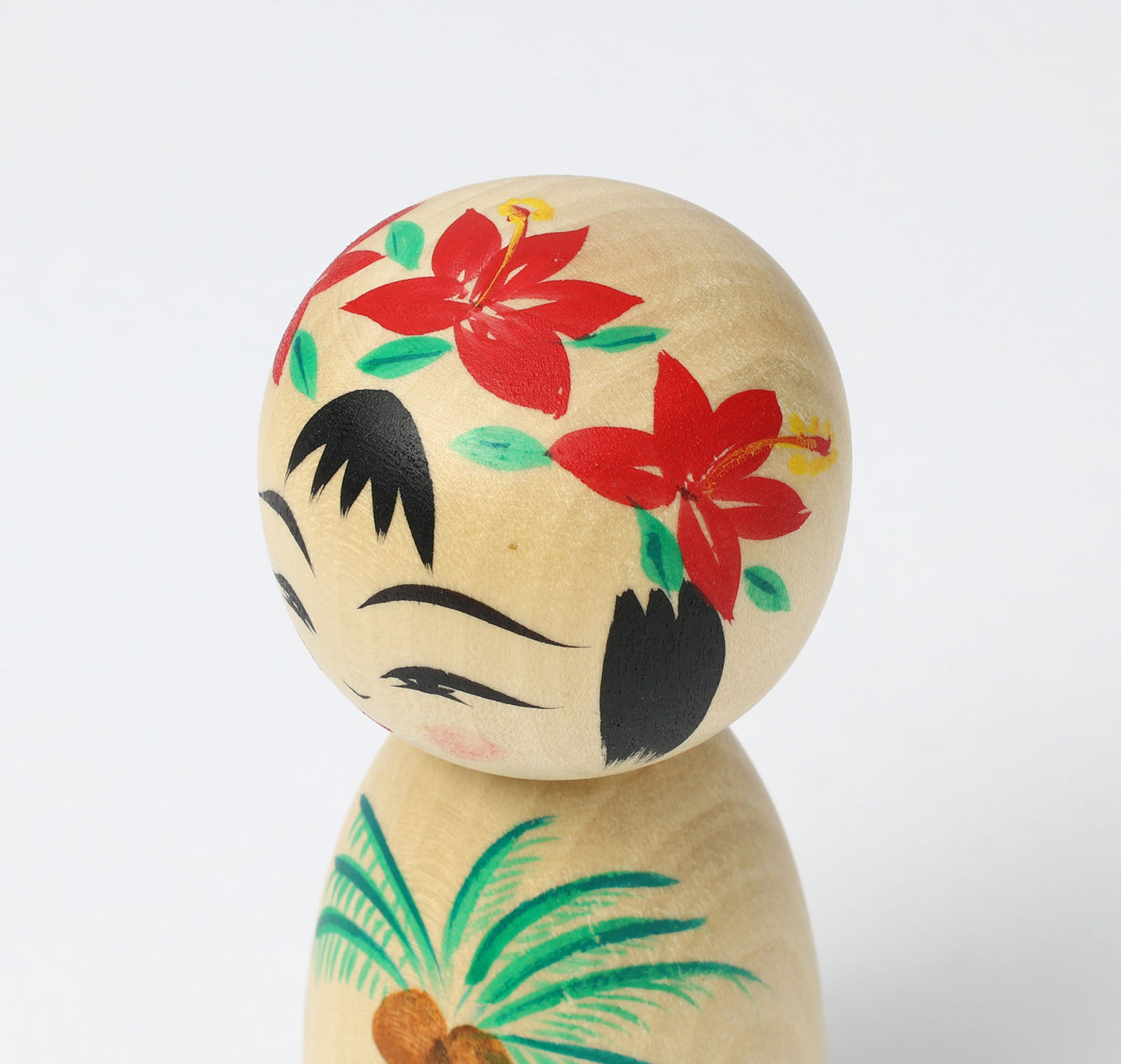 HIRAGA, Teruyuki 平賀輝幸 | Palm tree kokeshi - ヤシの木こけし | Sakunami style 作並系