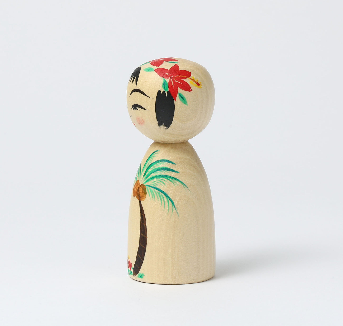 HIRAGA, Teruyuki 平賀輝幸 | Palm tree kokeshi - ヤシの木こけし | Sakunami style 作並系