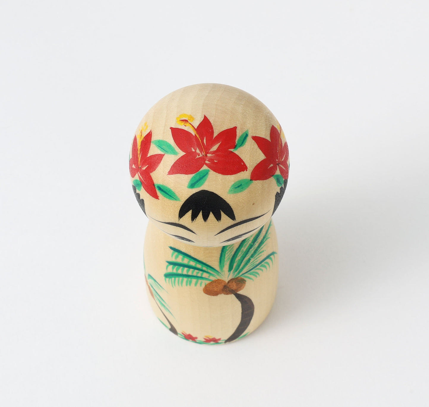 HIRAGA, Teruyuki 平賀輝幸 | Palm tree kokeshi - ヤシの木こけし | Sakunami style 作並系
