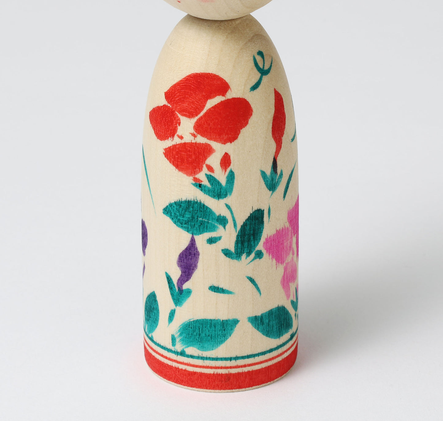 HIRAGA, Teruyuki 平賀輝幸工人 | Boushi-hat kokeshi doll 帽子こけし |  Sakunami style 作並系 | 13cm in height