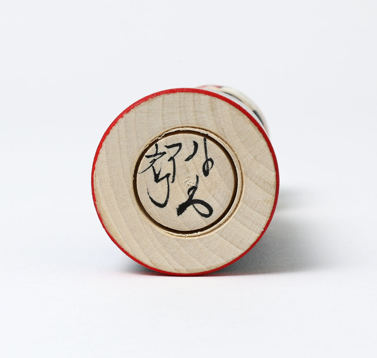 HIRAGA, Teruyuki 平賀輝幸工人 | Otsukimi usagi-harvest moon and rabbit kokeshi doll お月見うさぎこけし |  Sakunami style 作並系 | 13cm in height