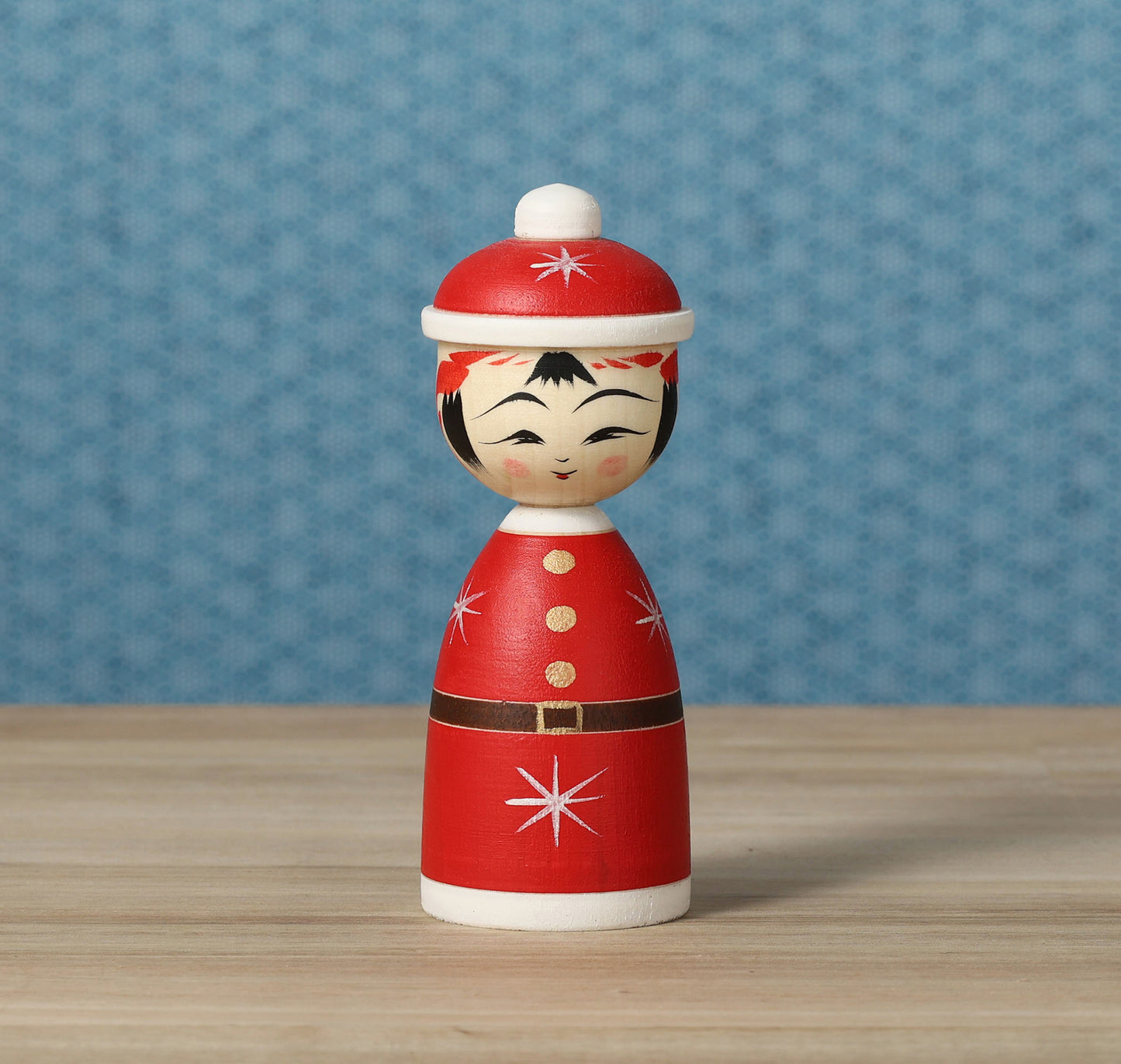 12-Santa Claus kokeshi doll |  HIRAGA, Teruyuki | 12cm in height