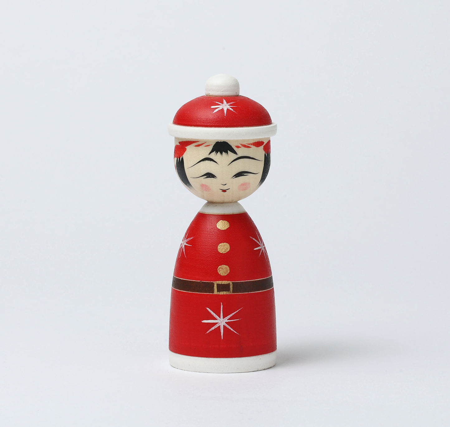 12-Santa Claus kokeshi doll |  HIRAGA, Teruyuki | 12cm in height