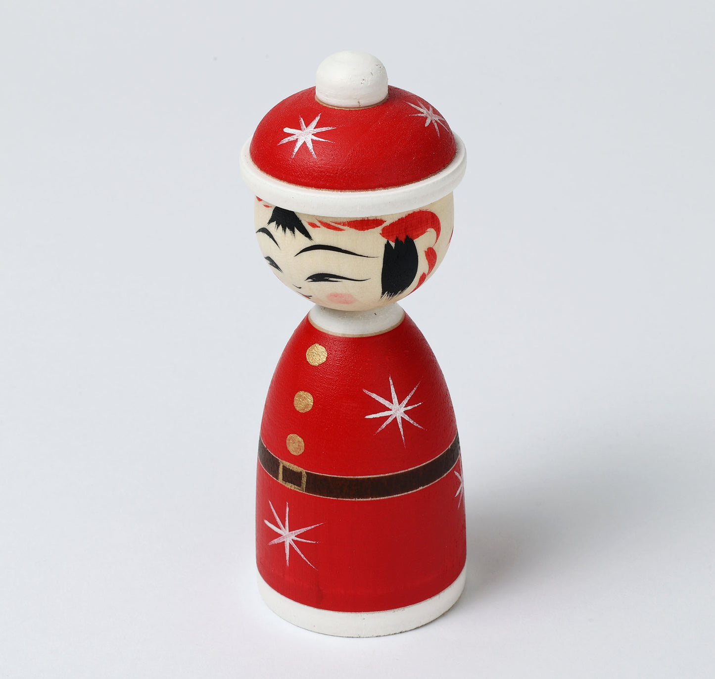 12-Santa Claus kokeshi doll |  HIRAGA, Teruyuki | 12cm in height