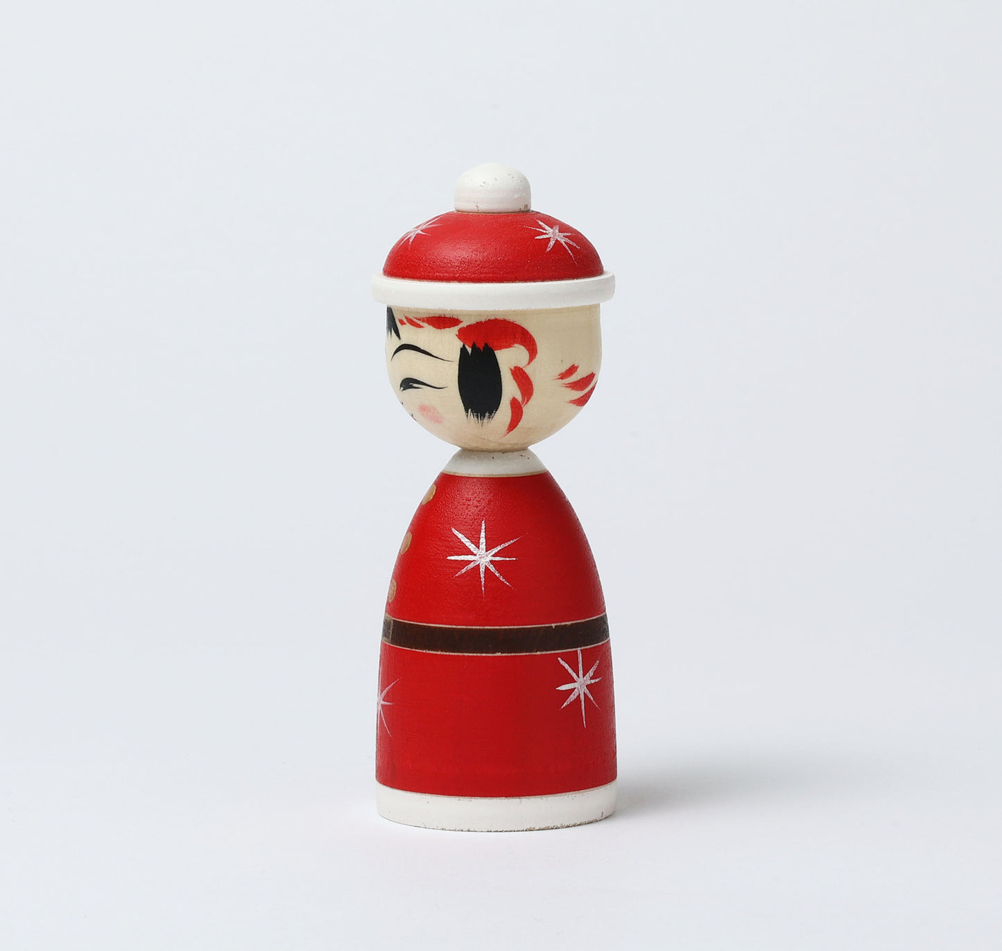 12-Santa Claus kokeshi doll |  HIRAGA, Teruyuki | 12cm in height