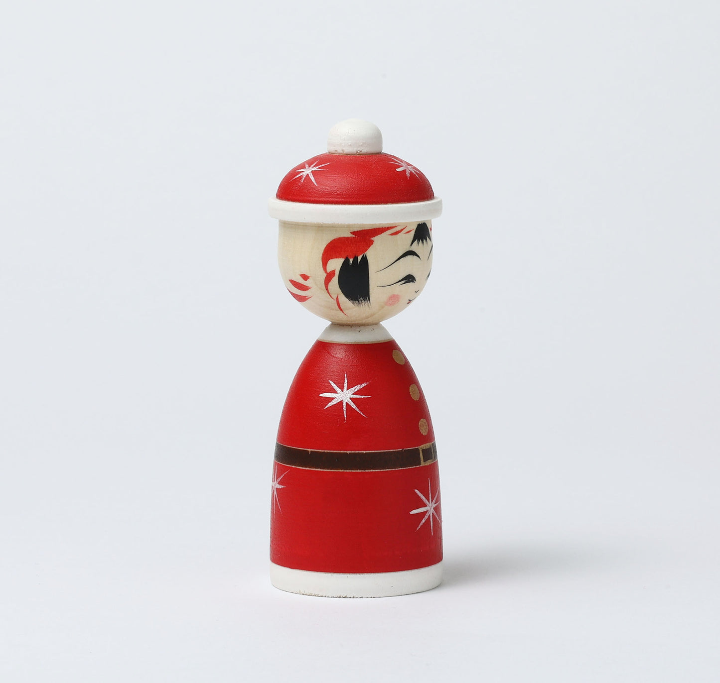 12-Santa Claus kokeshi doll |  HIRAGA, Teruyuki | 12cm in height