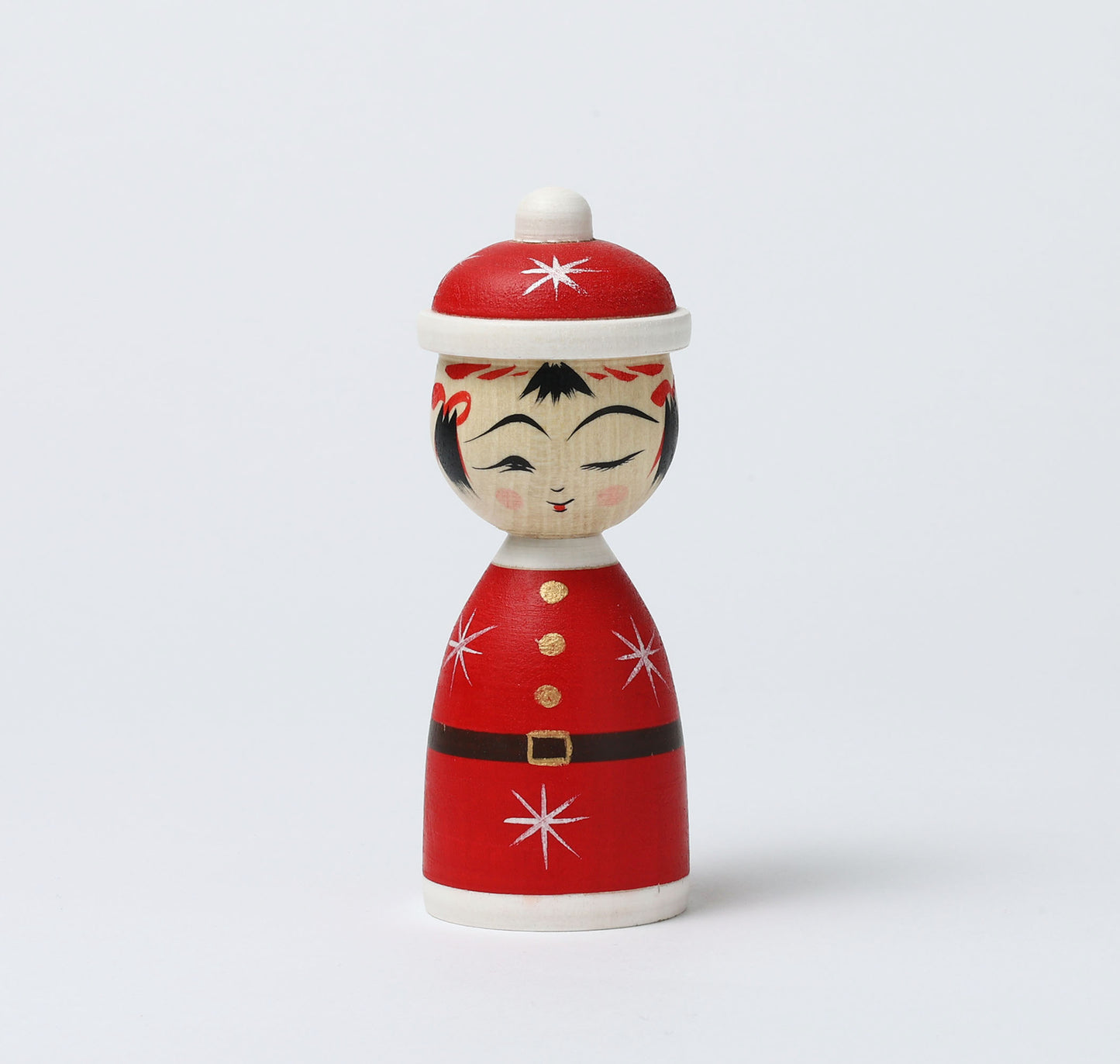 12-Santa Claus kokeshi doll |  HIRAGA, Teruyuki | 12cm in height