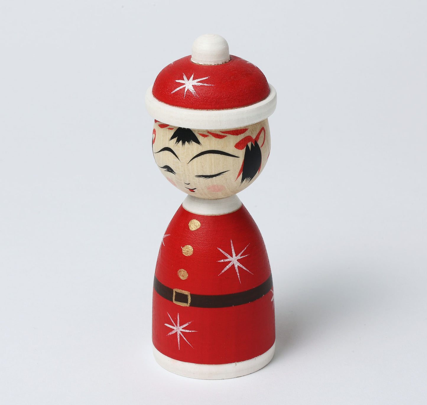 12-Santa Claus kokeshi doll |  HIRAGA, Teruyuki | 12cm in height