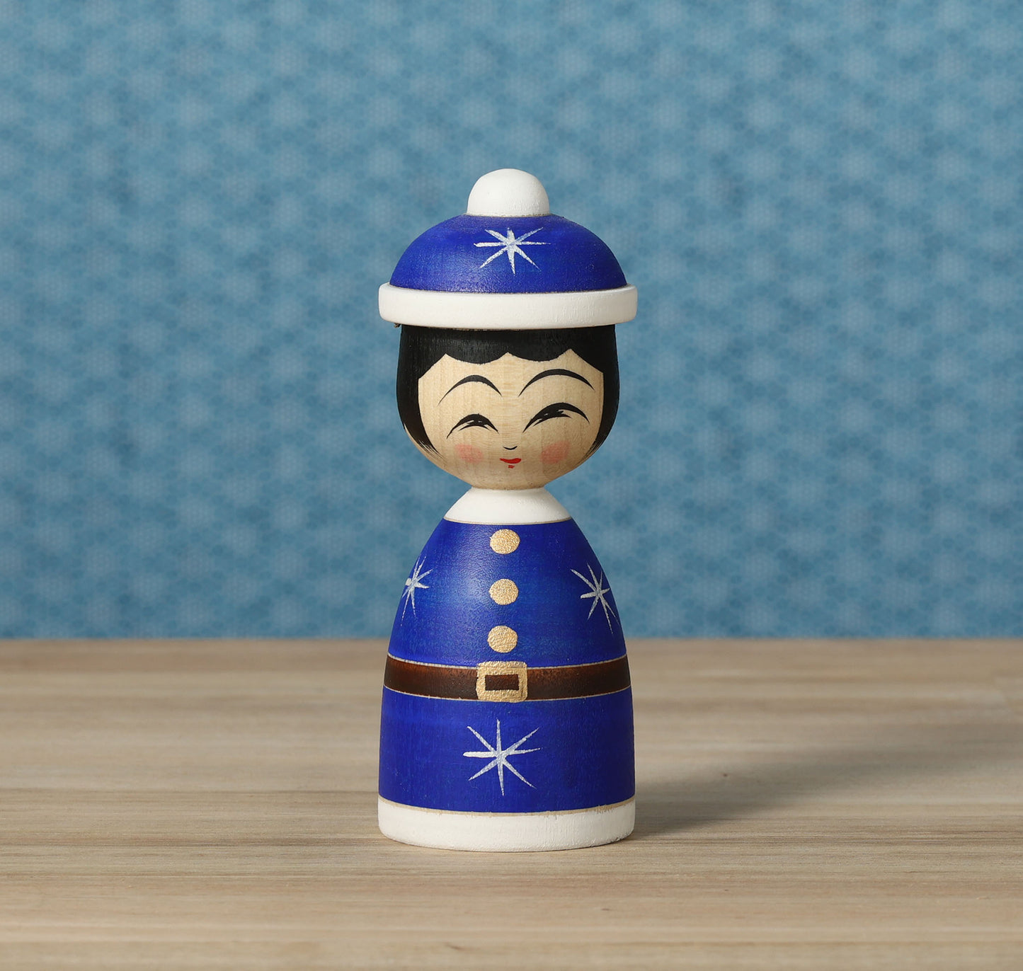 12-Santa Claus kokeshi doll |  HIRAGA, Teruyuki | 12cm in height