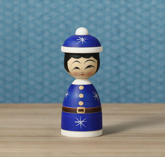12-Santa Claus kokeshi doll |  HIRAGA, Teruyuki | 12cm in height