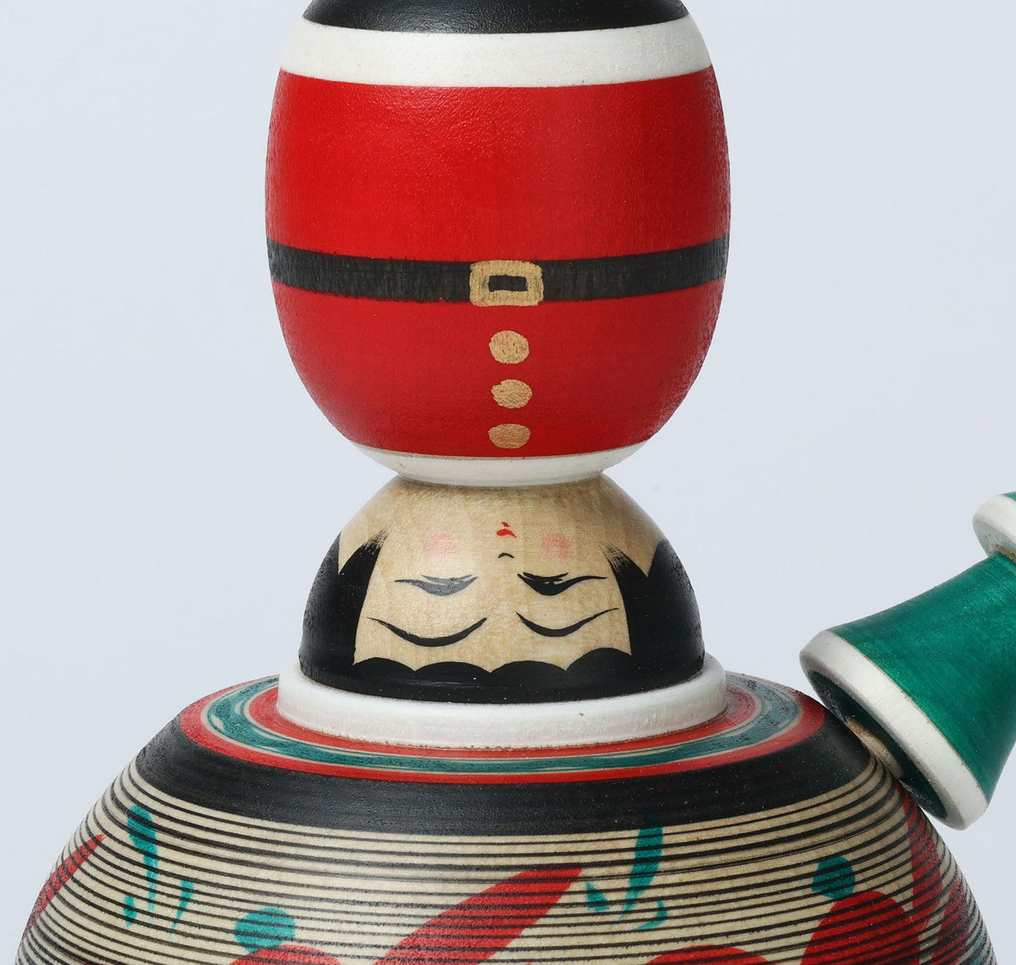 12-Santa Claus ejiko kokeshi doll |  HIRAGA, Teruyuki | 14cm in height