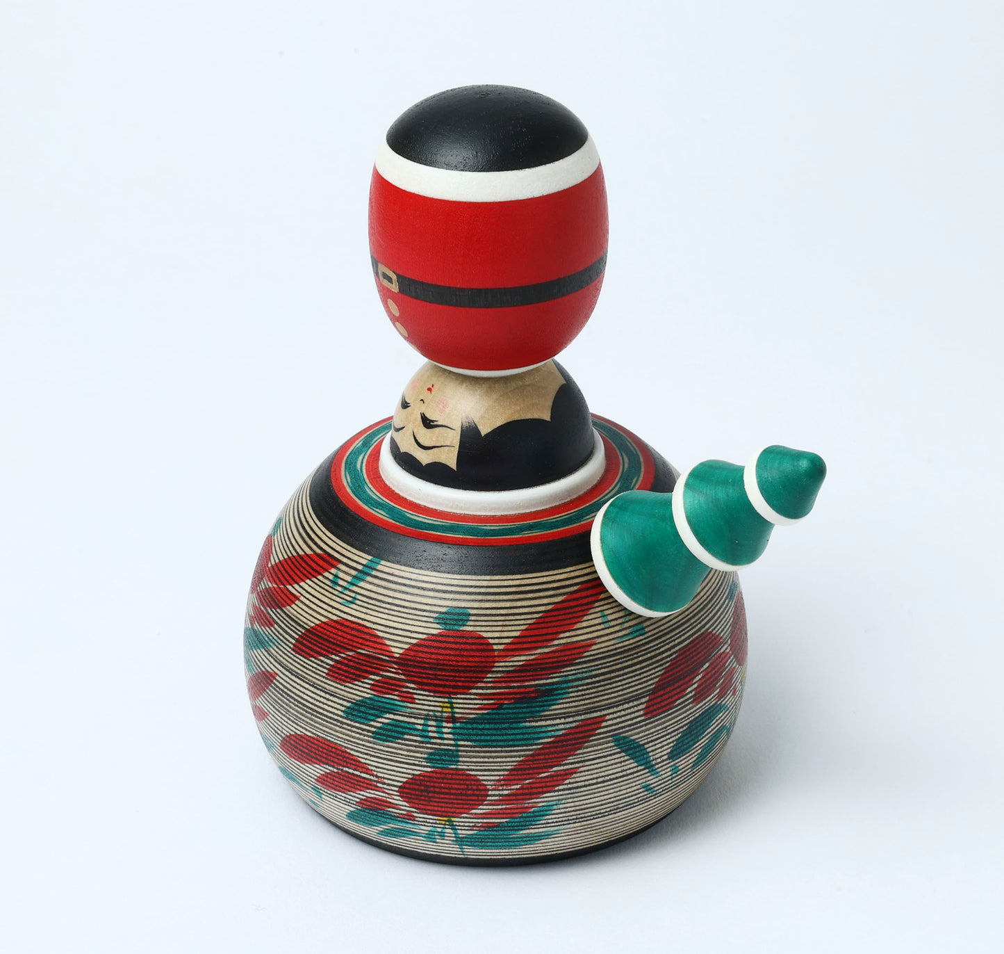 12-Santa Claus ejiko kokeshi doll |  HIRAGA, Teruyuki | 14cm in height