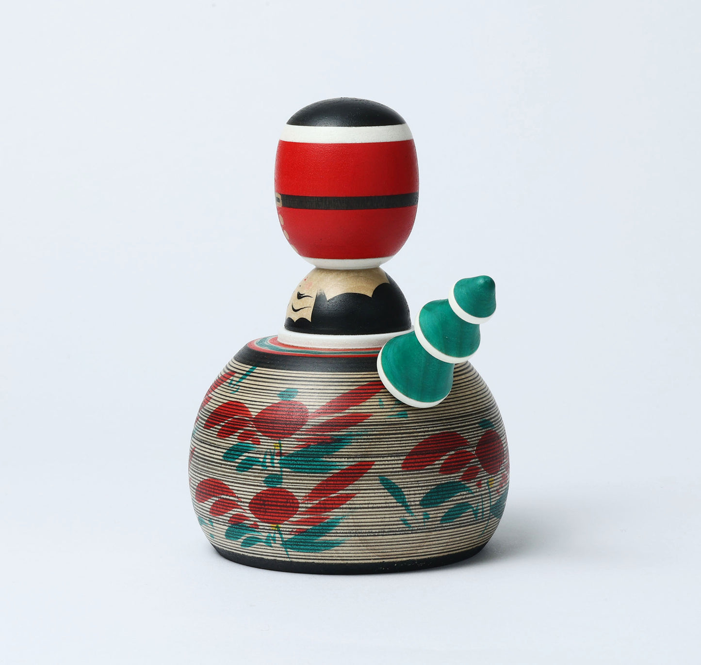 12-Santa Claus ejiko kokeshi doll |  HIRAGA, Teruyuki | 14cm in height