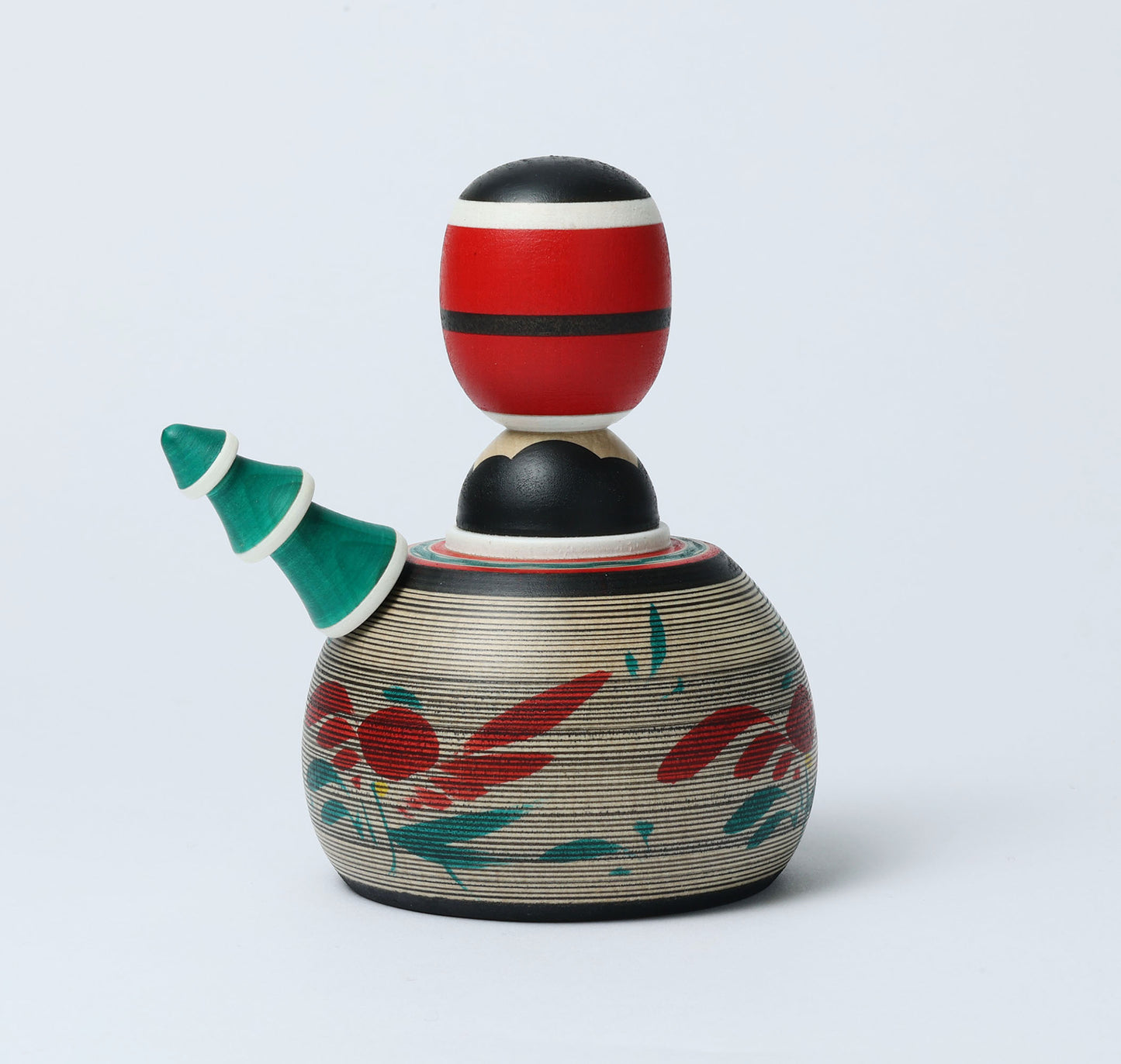 12-Santa Claus ejiko kokeshi doll |  HIRAGA, Teruyuki | 14cm in height