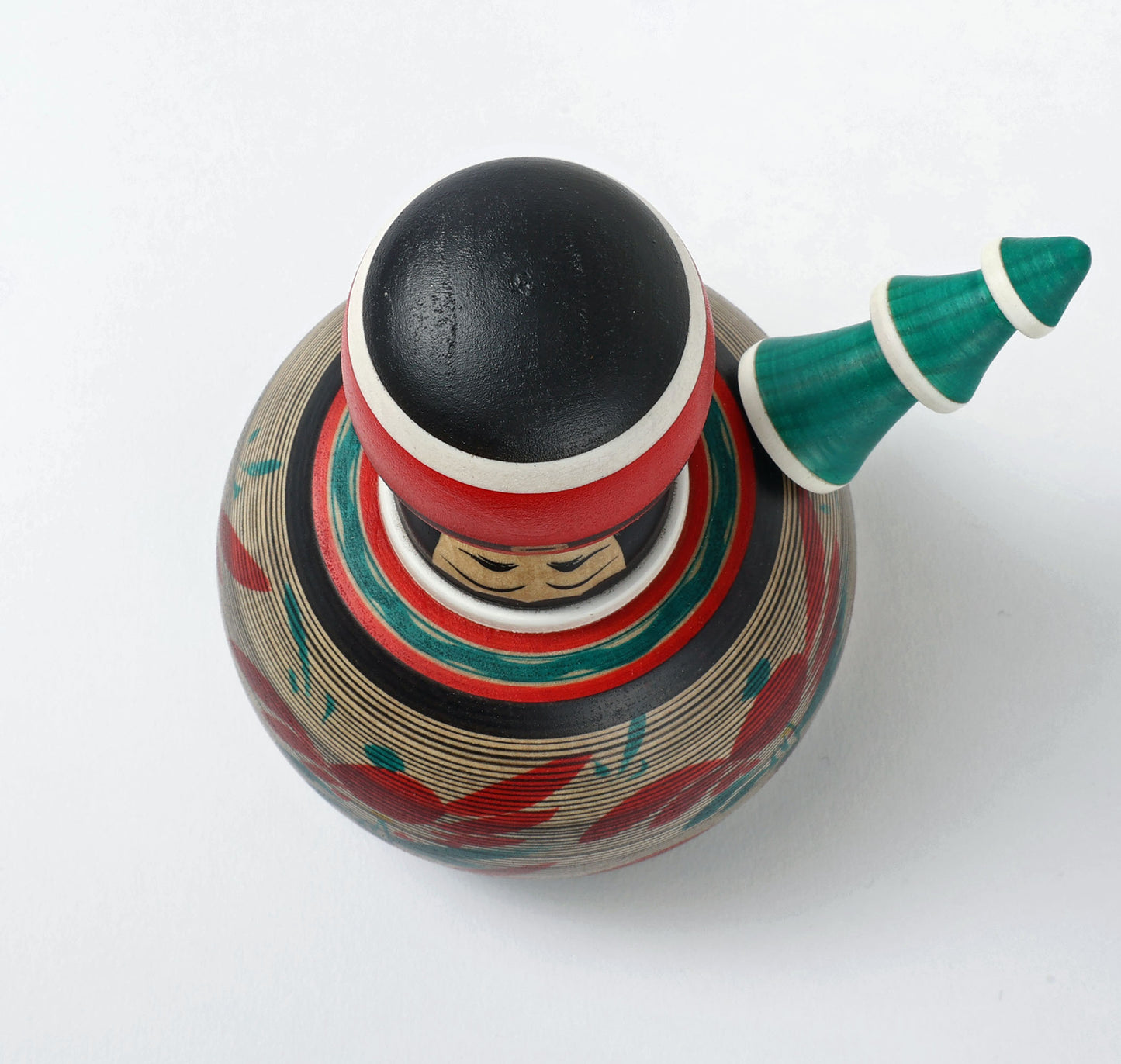 12-Santa Claus ejiko kokeshi doll |  HIRAGA, Teruyuki | 14cm in height