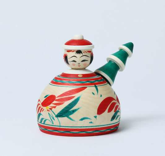 12-Santa Claus ejiko kokeshi doll-2 |  HIRAGA, Teruyuki | 9.5cm in height