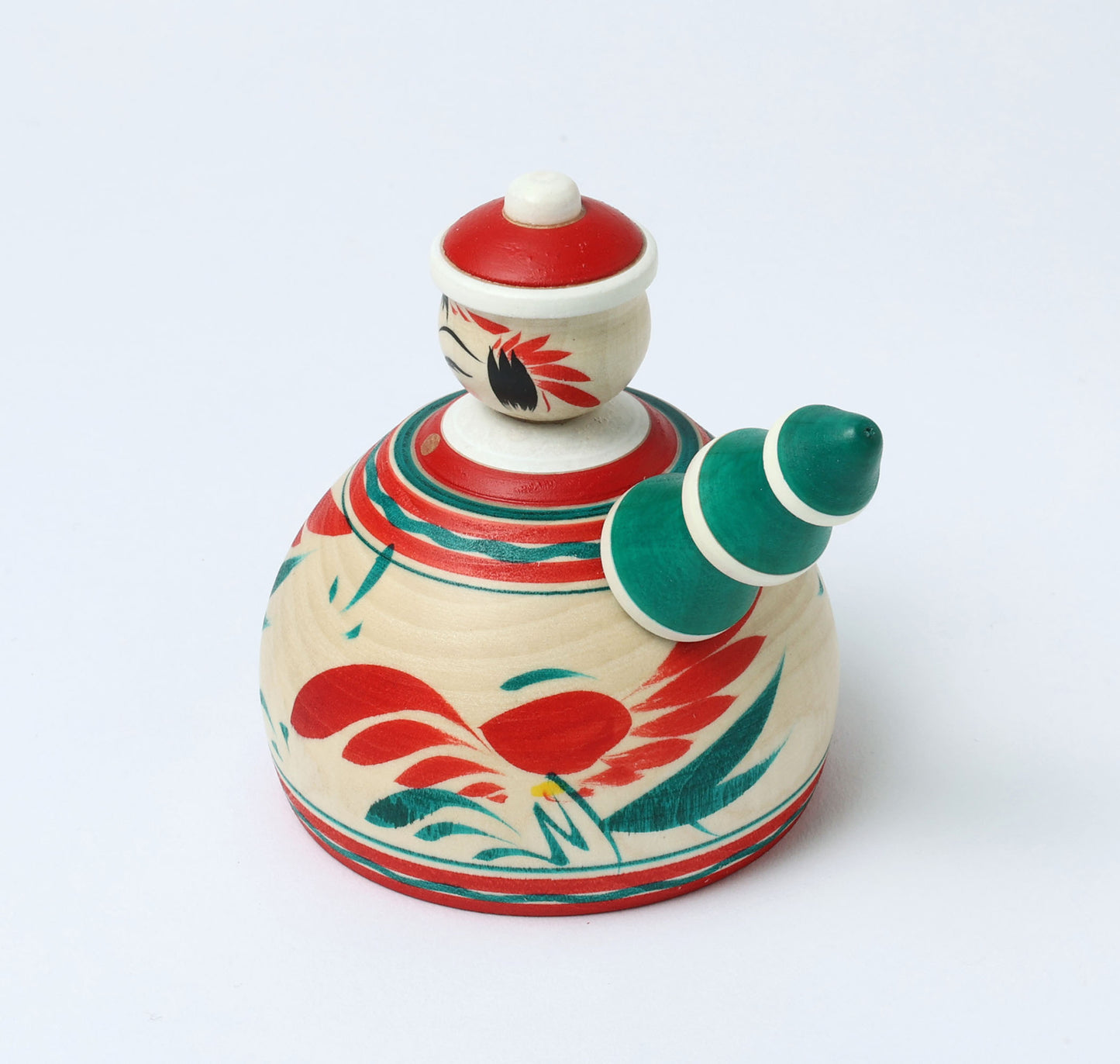 12-Santa Claus ejiko kokeshi doll-2 |  HIRAGA, Teruyuki | 9.5cm in height