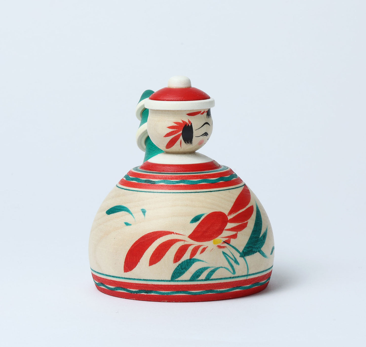 12-Santa Claus ejiko kokeshi doll-2 |  HIRAGA, Teruyuki | 9.5cm in height