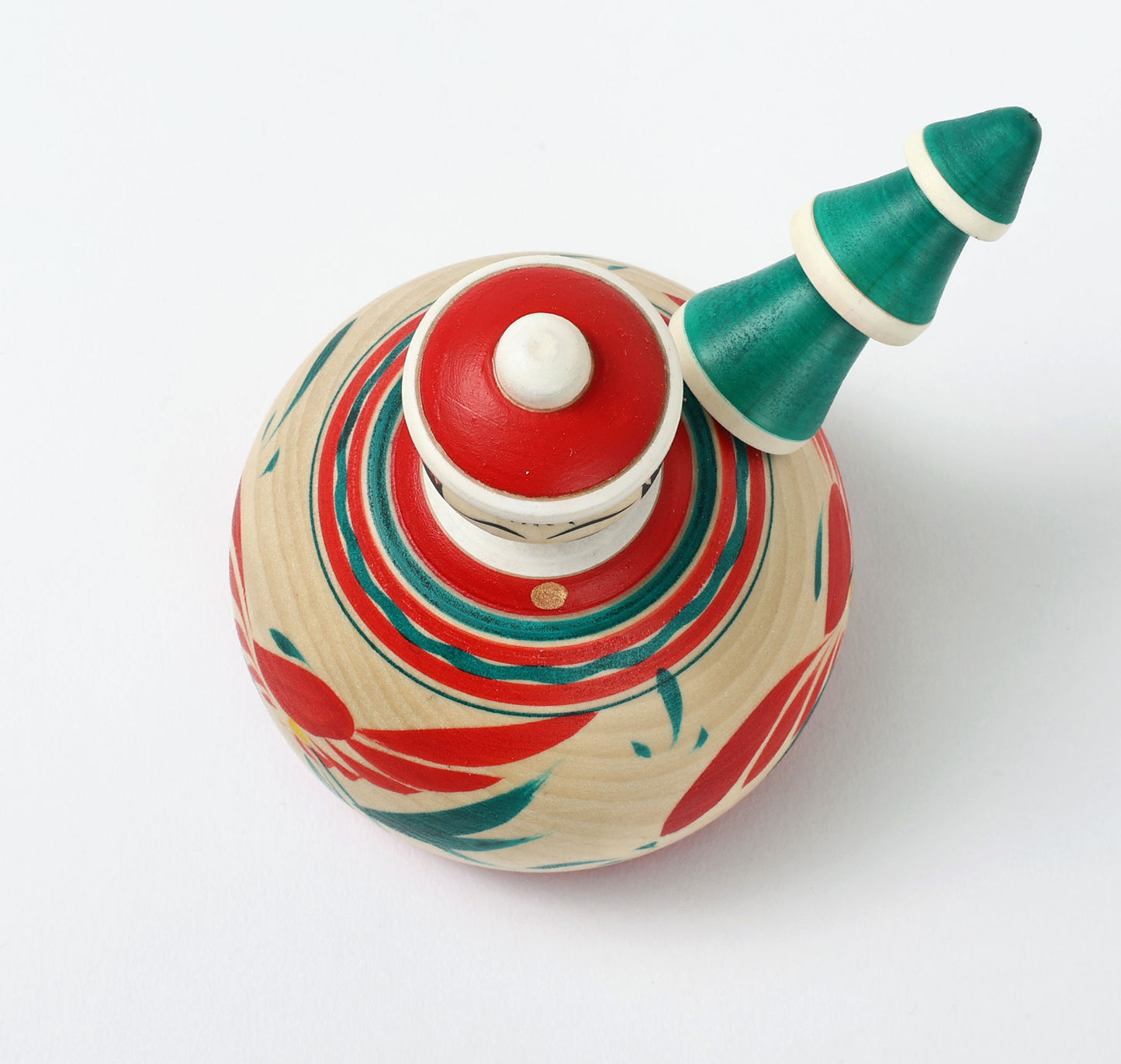 12-Santa Claus ejiko kokeshi doll-2 |  HIRAGA, Teruyuki | 9.5cm in height