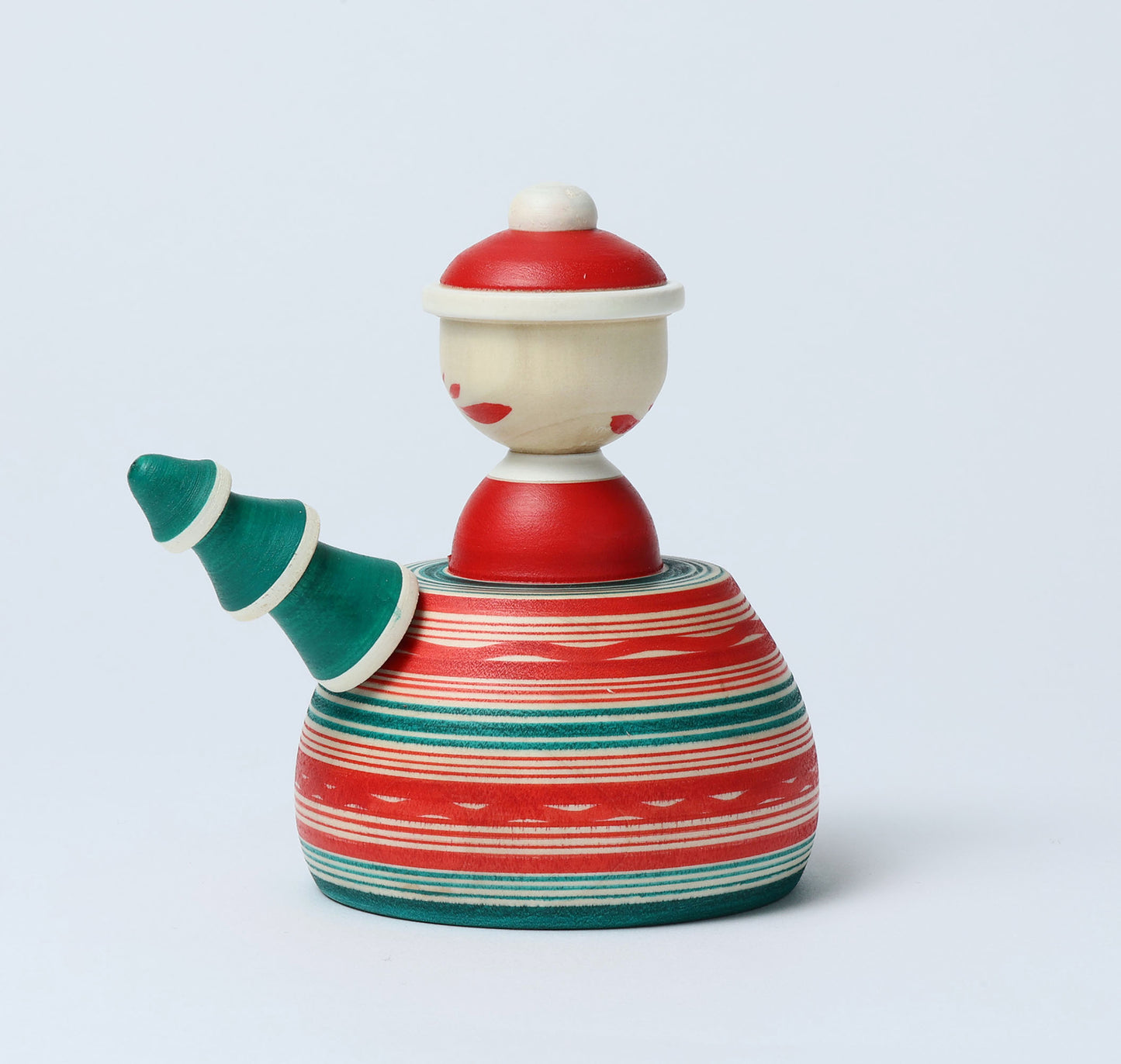 12-Santa Claus ejiko kokeshi doll-3 |  HIRAGA, Teruyuki | 12cm in height