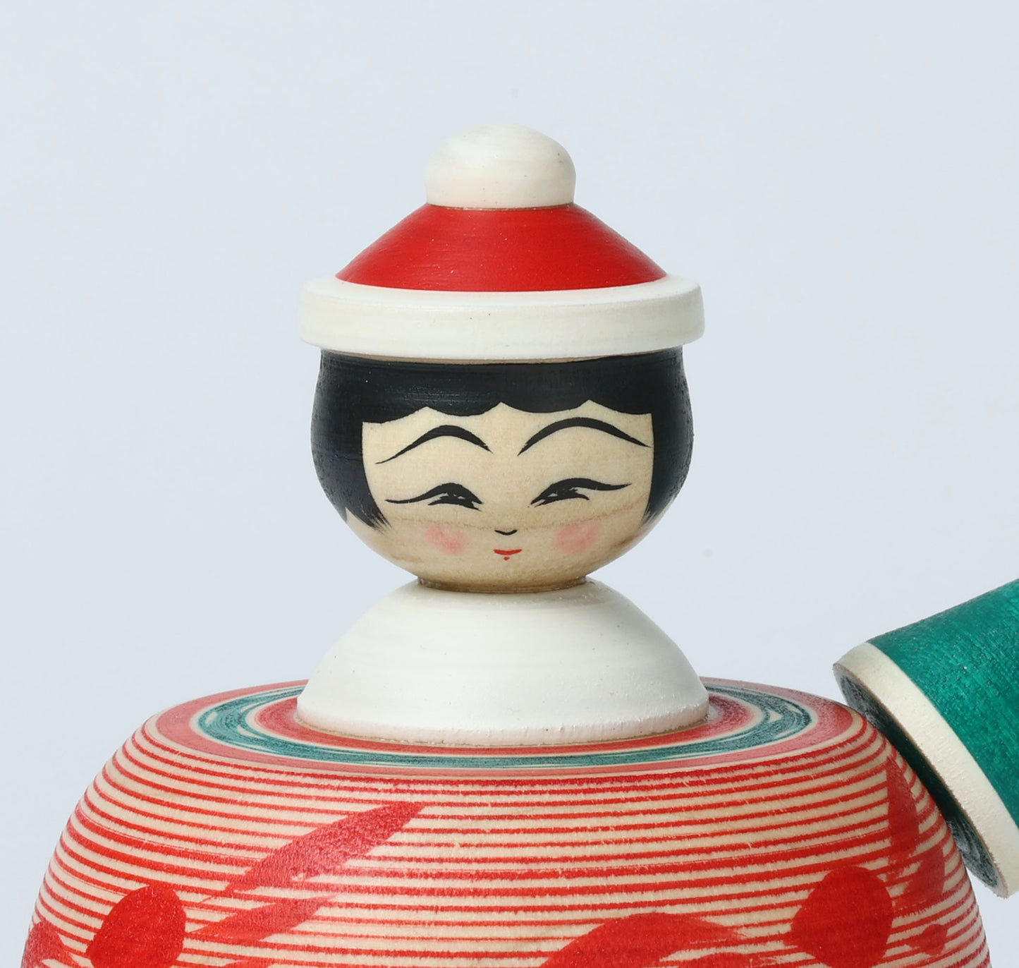 12-Santa Claus ejiko kokeshi doll-4 |  HIRAGA, Teruyuki | 10cm in height