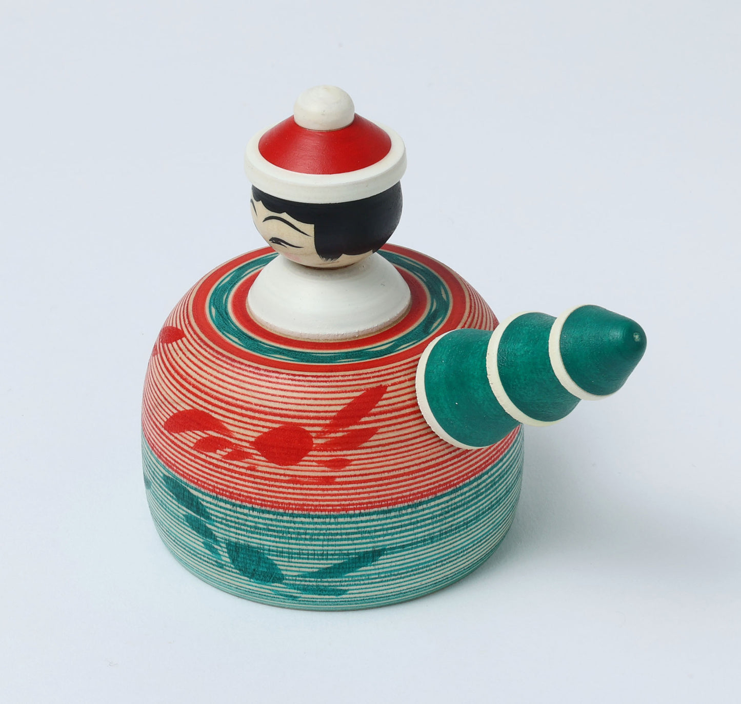 12-Santa Claus ejiko kokeshi doll-4 |  HIRAGA, Teruyuki | 10cm in height