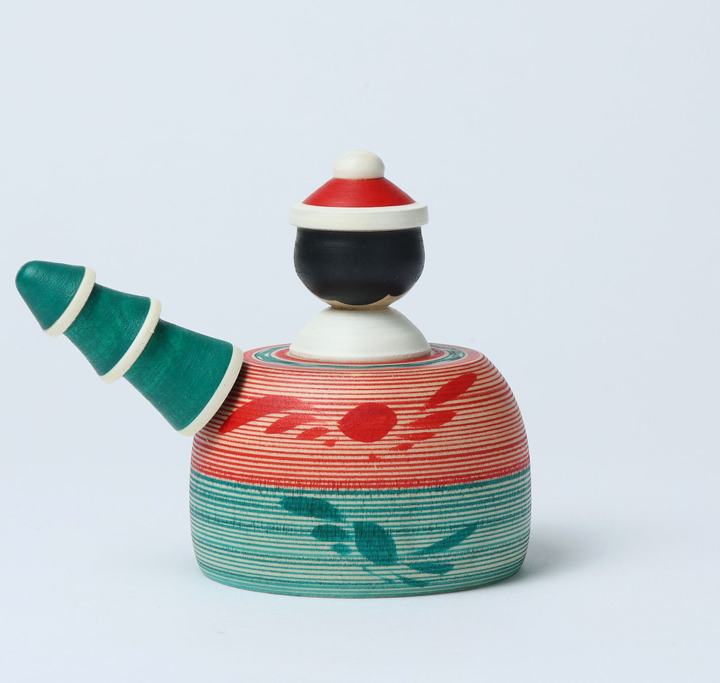 12-Santa Claus ejiko kokeshi doll-4 |  HIRAGA, Teruyuki | 10cm in height